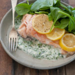 Baked Salmon with Herby Yoghurt