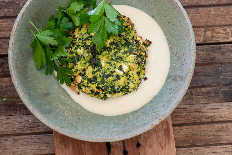 Spinach & Feta Burgers